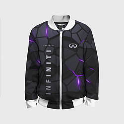 Бомбер детский Infiniti - плиты с эффектом свечения, цвет: 3D-белый