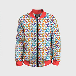 Детский бомбер Паттерн из симметричных фигур