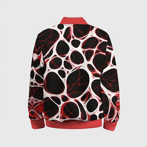 Детский бомбер Красная морская волна / 3D-Красный – фото 2