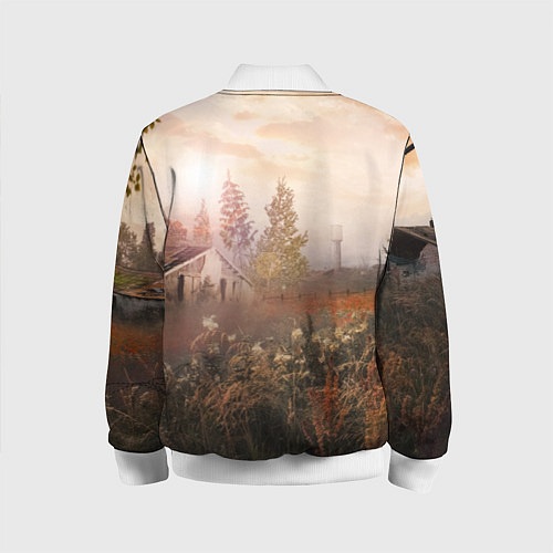 Детский бомбер STALKER 2 посёлок / 3D-Белый – фото 2
