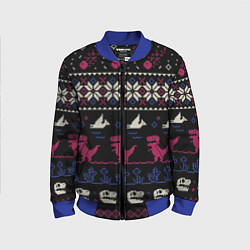 Детский бомбер Доисторический свитер