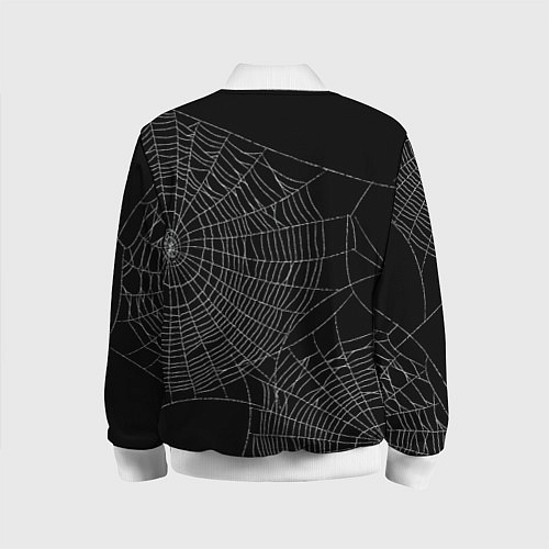 Детский бомбер Spider паутина / 3D-Белый – фото 2