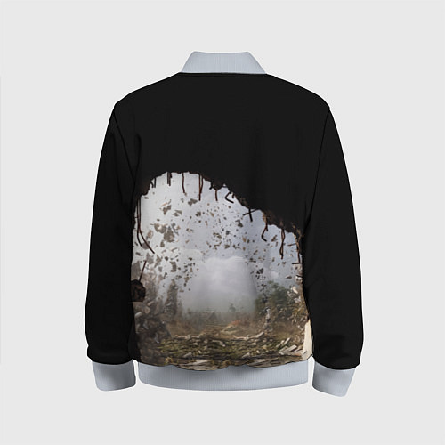 Детский бомбер STALKER 2 выход из тоннеля / 3D-Серый – фото 2