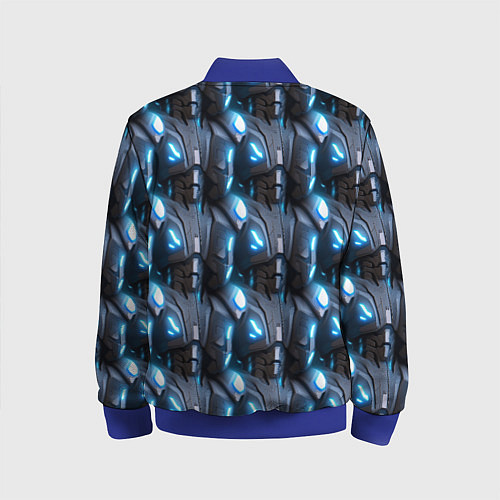 Детский бомбер Кибернетическая броня синяя / 3D-Синий – фото 2