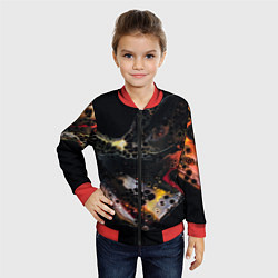 Бомбер детский Berco, цвет: 3D-красный — фото 2