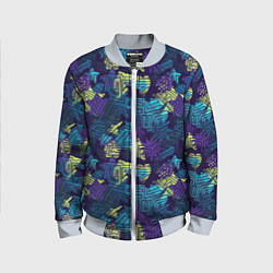 Бомбер детский Abstract vector pattern, цвет: 3D-серый