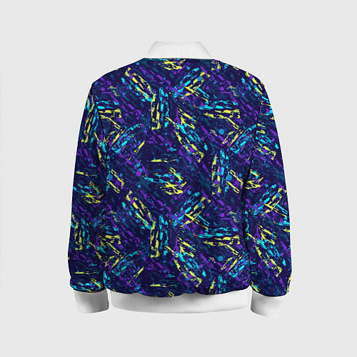 Детский бомбер Abstract vector pattern / 3D-Белый – фото 2
