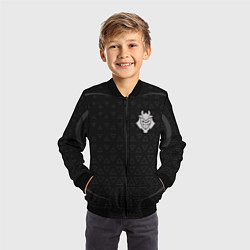 Бомбер детский G2 triangle uniform, цвет: 3D-черный — фото 2