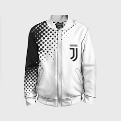 Детский бомбер Juventus sport black geometry