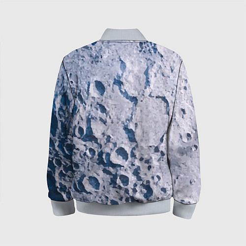 Детский бомбер Кратеры на Луне - star dust / 3D-Серый – фото 2