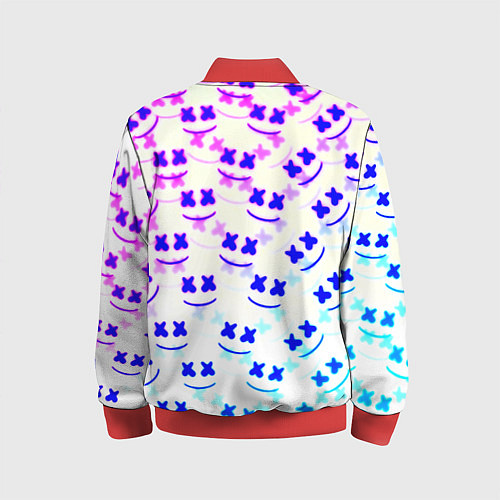 Детский бомбер Marshmello pattern neon / 3D-Красный – фото 2