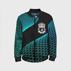 Бомбер детский Liverpool football net, цвет: 3D-черный