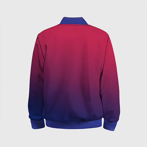 Детский бомбер Gradient red-blue / 3D-Синий – фото 2