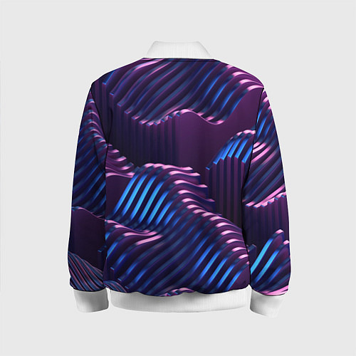 Детский бомбер Объемные пластины изгибающиеся / 3D-Белый – фото 2