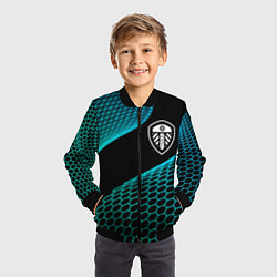 Бомбер детский Leeds United football net, цвет: 3D-черный — фото 2