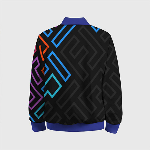 Детский бомбер BMW brand color carbon / 3D-Синий – фото 2