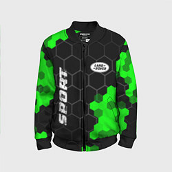Детский бомбер Land Rover green sport hexagon