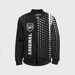 Бомбер детский Arsenal sport на темном фоне по-вертикали, цвет: 3D-черный