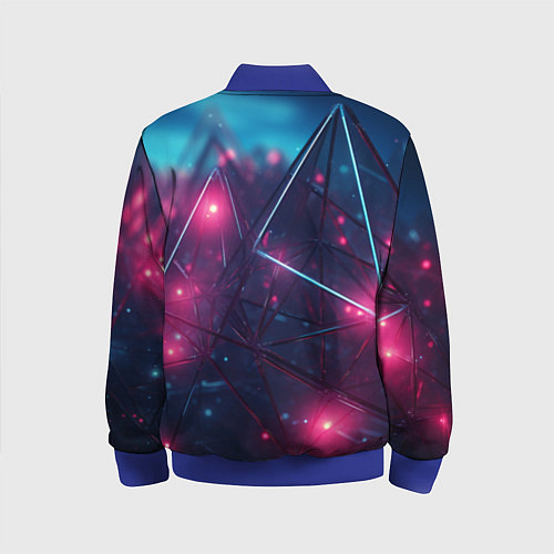 Детский бомбер Конструкция с ярким свечением / 3D-Синий – фото 2