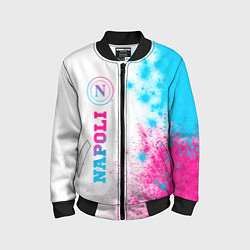 Детский бомбер Napoli neon gradient style по-вертикали