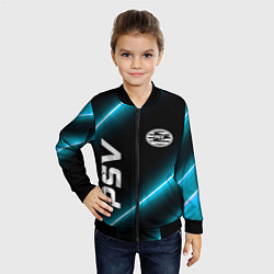 Бомбер детский PSV неоновые лампы, цвет: 3D-черный — фото 2