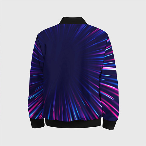 Детский бомбер Danganronpa neon blast lines / 3D-Черный – фото 2