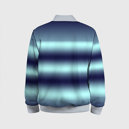 Детский бомбер Полосы градиент / 3D-Серый – фото 2