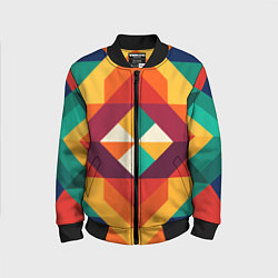 Детский бомбер Геометрическая абстракция цветок