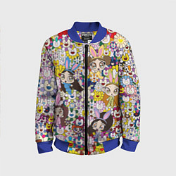 Детский бомбер Right now NewJeans and Takashi Murakami