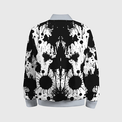 Детский бомбер Psychedelic Rorschach test - ai art / 3D-Серый – фото 2