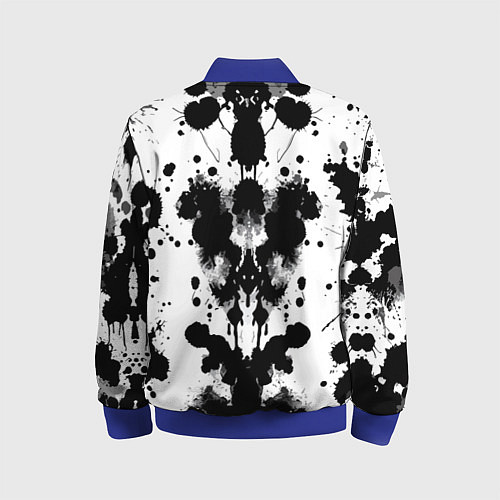 Детский бомбер The psychedelic Rorschach test - ai art / 3D-Синий – фото 2