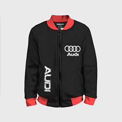 Бомбер детский AUDI sport white, цвет: 3D-красный