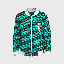 Детский бомбер Juventus pattern logo steel