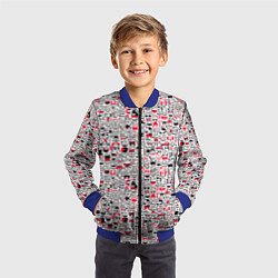 Бомбер детский Человечки с антенками, цвет: 3D-синий — фото 2