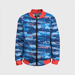 Детский бомбер Яркий абстрактный рисунок для спорта