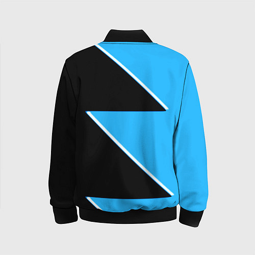Детский бомбер Napoli fc geometry blue / 3D-Черный – фото 2