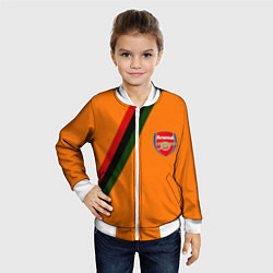 Бомбер детский Arsenal geometry steel, цвет: 3D-белый — фото 2