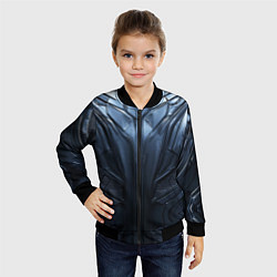 Бомбер детский Металлический карбон, цвет: 3D-черный — фото 2