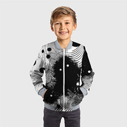 Бомбер детский Призрак застигнутый врасплох - нейроарт, цвет: 3D-серый — фото 2