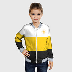 Бомбер детский Сокрушу пред ним врагов его НИКА 2 желтая, цвет: 3D-серый — фото 2