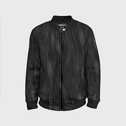 Бомбер детский Мех чёрной кошки, цвет: 3D-черный