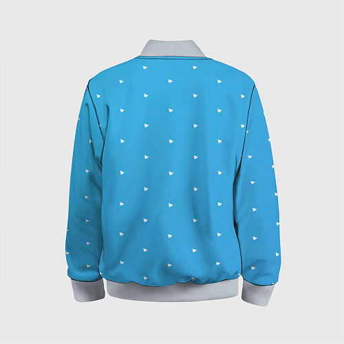 Детский бомбер Freedurov паттерн из самолётиков / 3D-Серый – фото 2