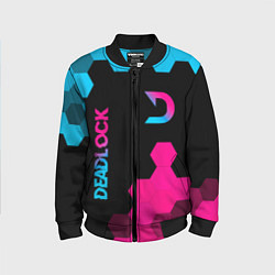 Детский бомбер Deadlock - neon gradient вертикально