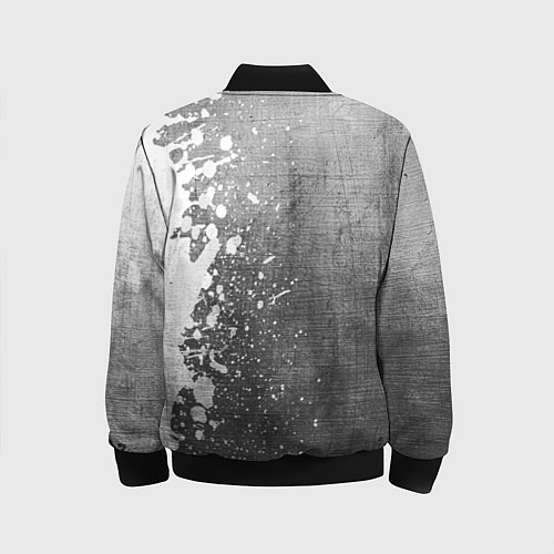 Детский бомбер Ajax - grey gradient по-вертикали / 3D-Черный – фото 2