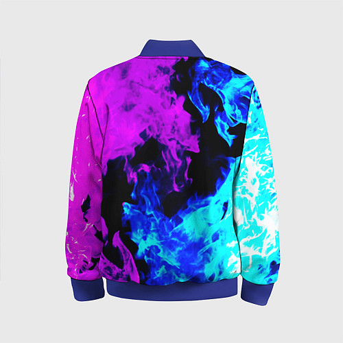 Детский бомбер Битва неонового огня / 3D-Синий – фото 2
