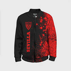 Детский бомбер Sevilla - red gradient по-вертикали