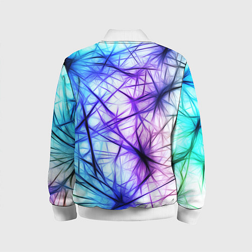 Детский бомбер Неоновые нервы / 3D-Белый – фото 2