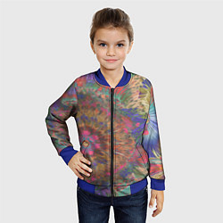 Бомбер детский Калейдоскоп красок, цвет: 3D-синий — фото 2