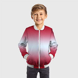 Бомбер детский Gradient color, цвет: 3D-белый — фото 2