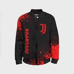 Детский бомбер Juventus - red gradient вертикально